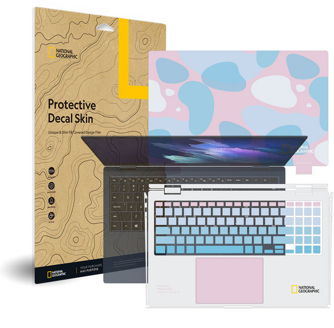 삼성 갤럭시북 프로360 NT951QDB 내셔널지오그래픽 외부보호필름 데칼 스킨, 아스트로, 1개