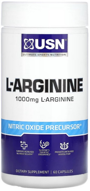 USN 엘-아르기닌 500mg 60캡슐, 1개, 60정