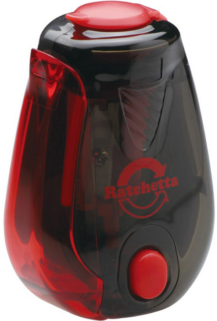 SONIC 라쳇타 핸디 연필깎이 알림 기능 포함, 블랙, 1개