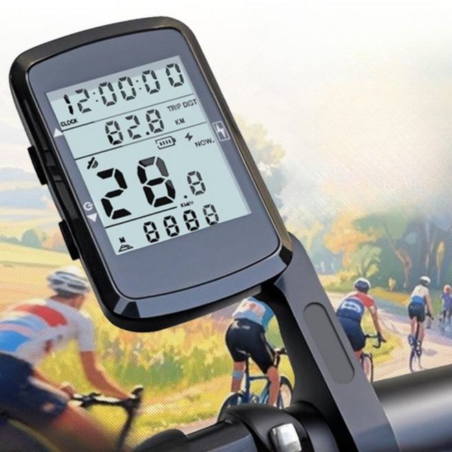 경로 탐색 자전거 GPS 사이클링 주행 거리계 무선 속도계 사이클 스톱워치, 01 CS500, 1개