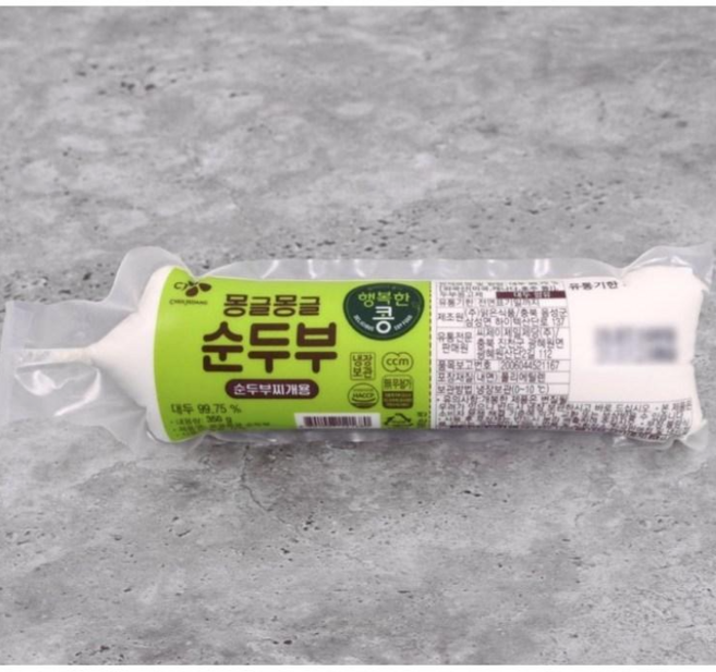 [메가마트]CJ 행복한콩 몽글몽글 순두부(찌개용) 350g, 1개