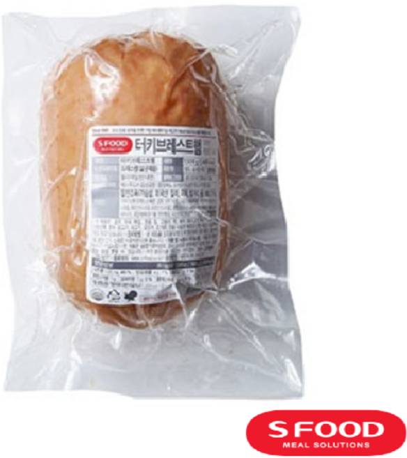 에쓰푸드 터키브레스트 1.5kg 냉장 샌드위치 샐러드용 대용량 델리미트, 1개
