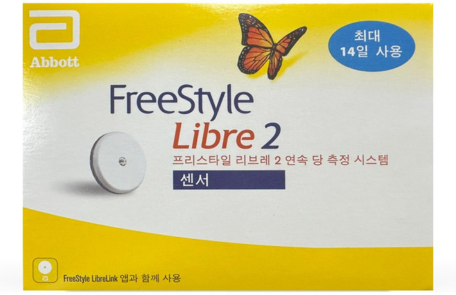 프리스타일 리브레 연속혈당측정기 무채혈 혈당계 휴대폰 연동, 리브레2, 1개