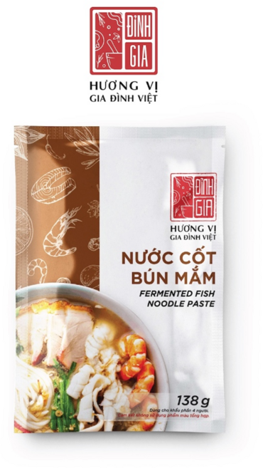 [DINH GIA] 분맘 소스 딘자 생선소스 누들 스프, 6개, 138g