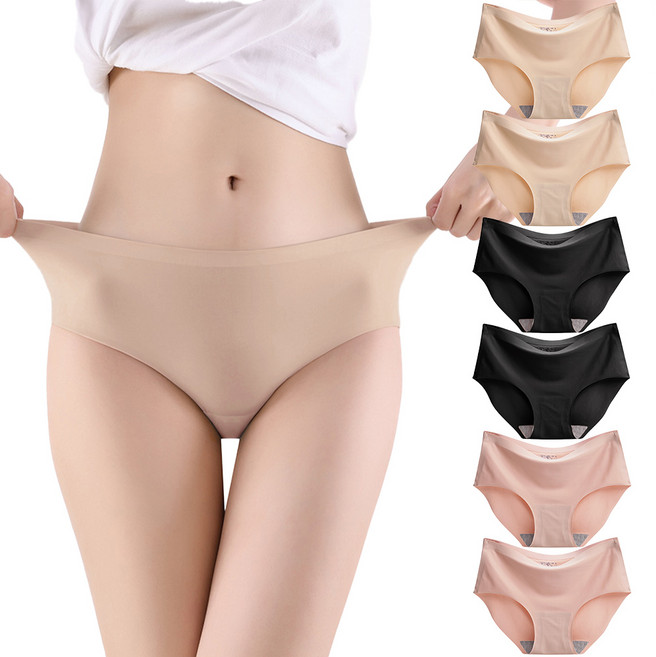 마이메리제인 여성용 편안한 무봉재 노라인 심리스 팬티 6p