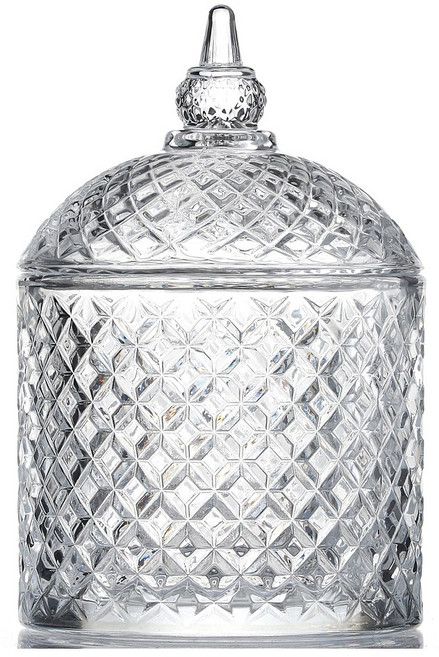 캔들 용기 돔 불꽃 300ml/크리스탈 고급용기 향초 공병, 1개