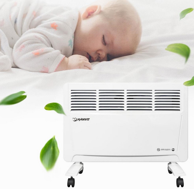 컨벡터 벽걸이 히터 가정용 사무실 화장실 욕실 방수 무풍 스탠드 겸용 컨벡션 벽히터 8평형