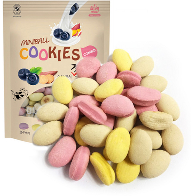 미니미펫 미니볼 쿠키 콤보 30g 소분(세가지맛) 소동물간식, 1개