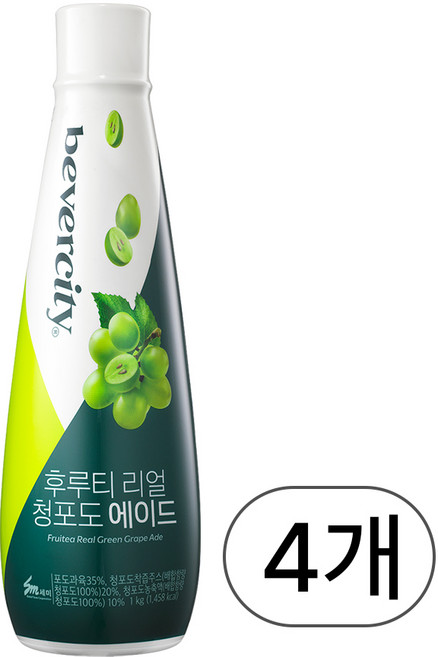 세미 베버시티 리얼 청포도 에이드 1kg, 4개