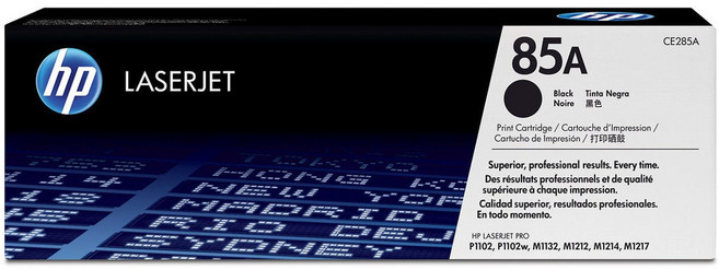 HP CE285A 原廠碳粉匣 85A 適用, Black, 1支