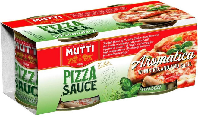 Mutti 무띠 피자 소스 Aromatica 피자 소스, 12개, 210g