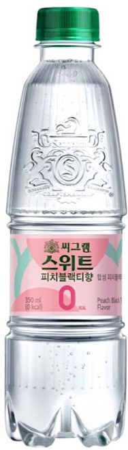 씨그램 스위트 피치블랙티향 탄산수, 350ml, 96개