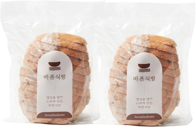 바른식방 올리브치즈 통밀 깜빠뉴 (유기농 통밀), 2개, 400g