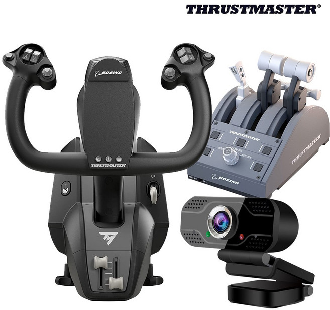 트러스트마스터 TCA 보잉에디션 요크팩 (한국공식/PC/XBOX) / 에이투비 ATOB-HD200 웹캠 (사은품), 1개