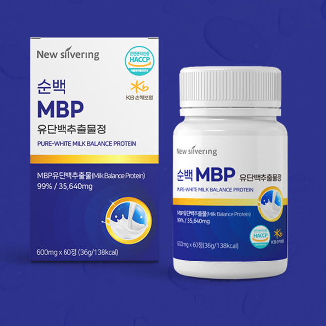 순백 MBP 유단백추출물정 600mg x 60정 동식물성단백질 건강관리 직장인영양보충, 1개