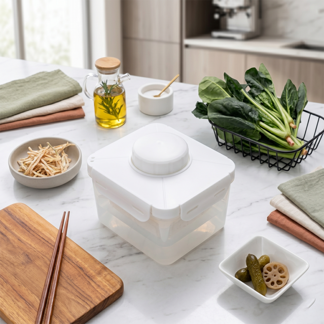 메이브 만능 음식 짤순이 야채 두부 나물 오이지 가정용 탈수기 유청분리기 M50, 1개