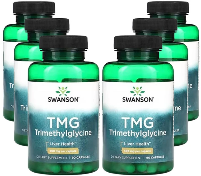 스완슨 TMG 트리메틸글리신 500mg 90캡슐, 90정, 6개 - 쿠팡