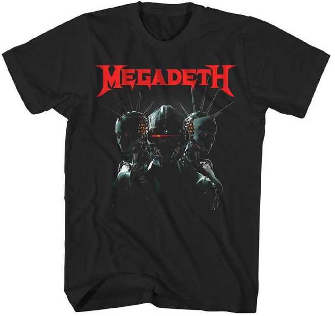 메가데스 메탈 락 밴드 반팔티셔츠 반소매 록 남성 티셔츠 MEGADETH