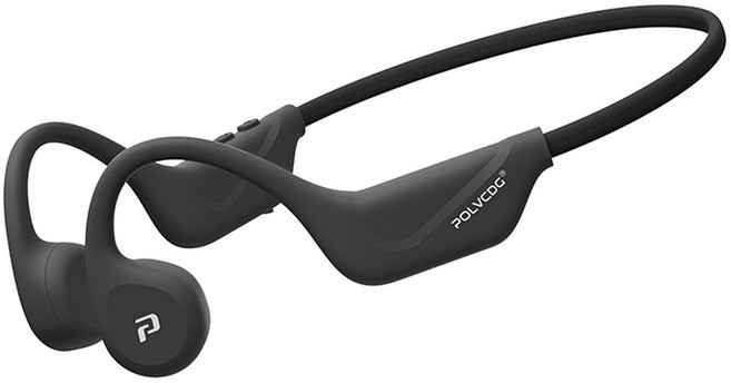 POLVCDG 개방형 골전도 사이클링 이어폰 32GB 메모리 Bluetooth 5 4 야외 스포츠 러닝 X1, NightBlack-No memory