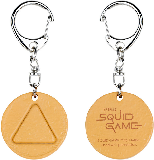 비스트킹덤 넷플릭스 오징어게임 달고나 키링, 1개, 세모