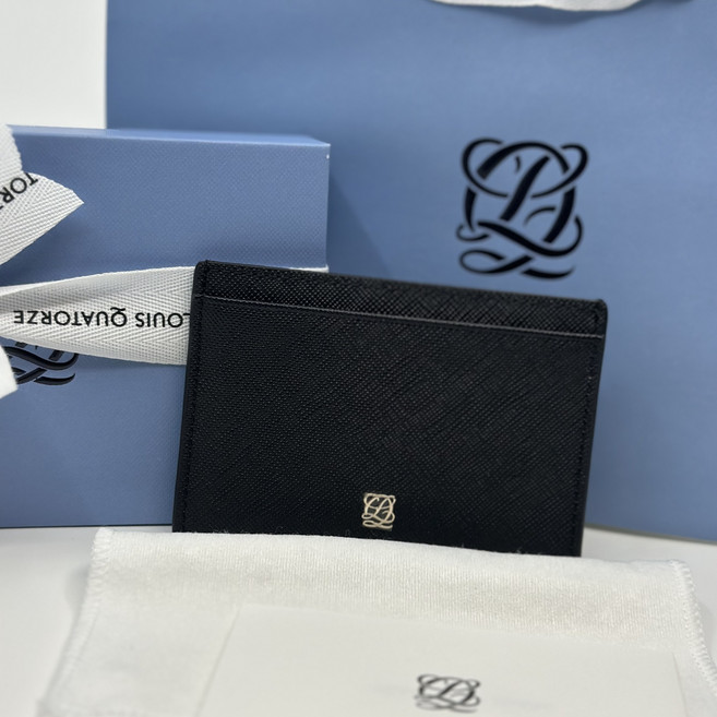 루이까또즈 남여공용 카드지갑 블랙 선물포장