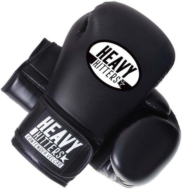 [헤비히터] 컨텐더 벨크로 복싱글러브 H3, 1개, H3-BK [블랙]