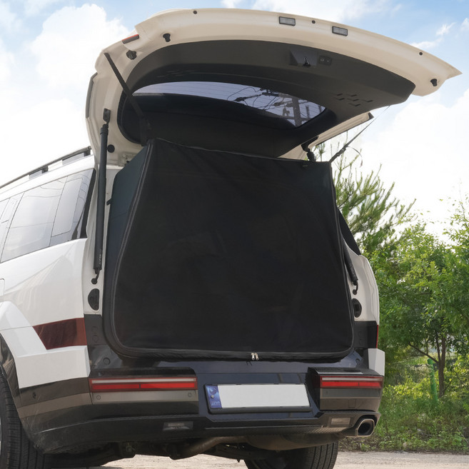 크레이지몬스터 디올뉴 싼타페 MX5 차량용 암막 모기장 텐트 트렁크 모기장, 싼타페 MX5 트렁크 모기장 스킨, 암막 스킨