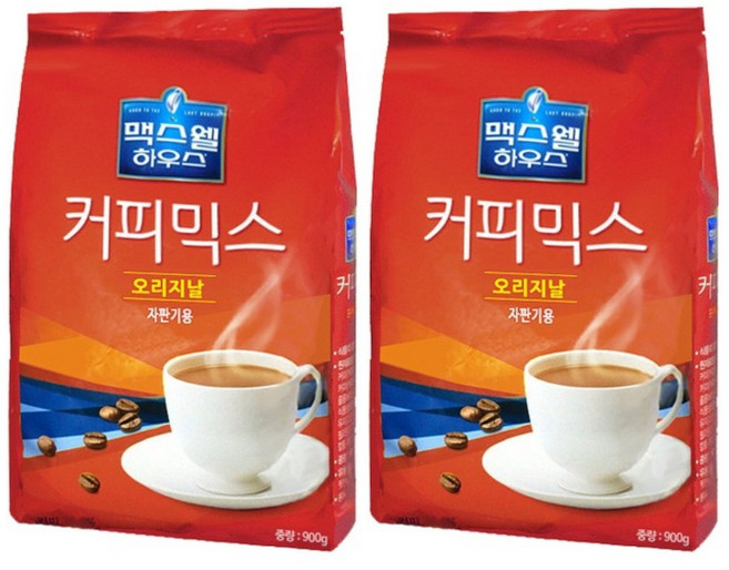 맥스웰하우스 오리지날 커피믹스 자판기용, 900g, 12개