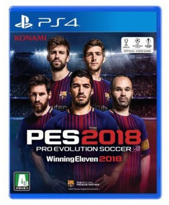 PS4 pes2018 위닝일레븐2018 정식발매 A급 중고