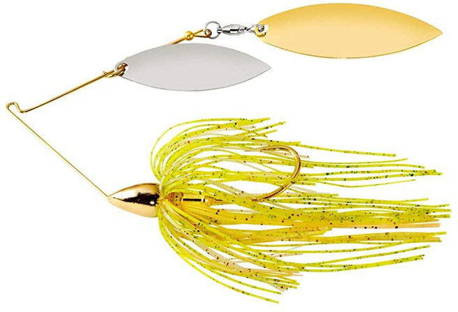 War Eagle Custom Lures WE38GW34 3/8 더블 윌로우 골드 프레임 햇빛 가리개 181754, 선 퍼치