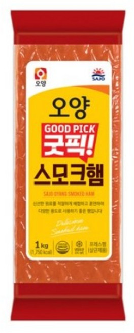 사조오양 굿픽 스모크햄, 10개, 1kg