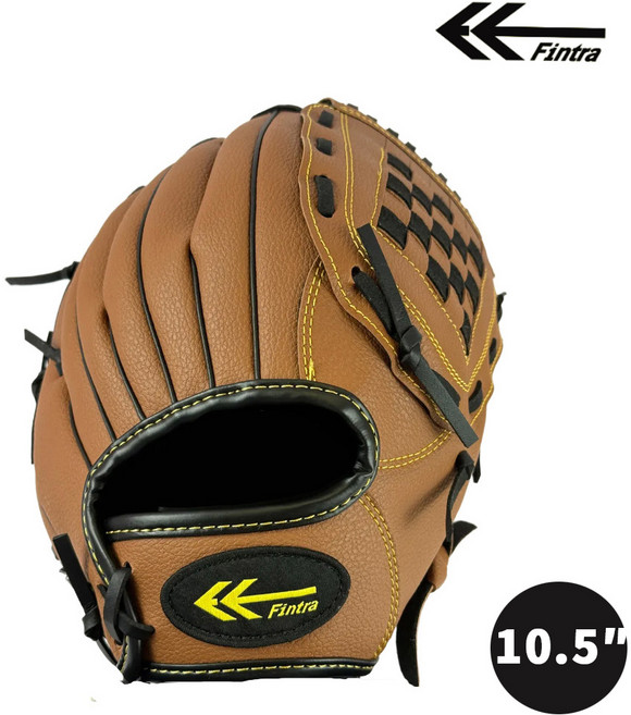 핀트라 네오 캐치 BBG500 연식 야구글러브 10.5인치 11.5인치 12.5인치 캐치볼, 1개, 브라운