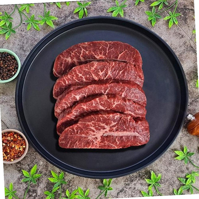 VGD 미국산 냉장 부채살 스테이크 통 두께 절단X 2kg, 1개