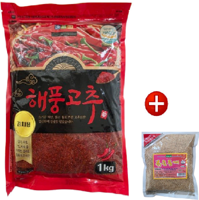[청초원] 해풍 고추가루(김치용) 1kg 구매시 볶음통깨 80g 증정(증정행사종료), 1개