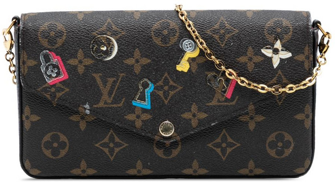 루이 비통 중고 2018 모노그램 러브 락 포쉐트 펠리시 크로스 백