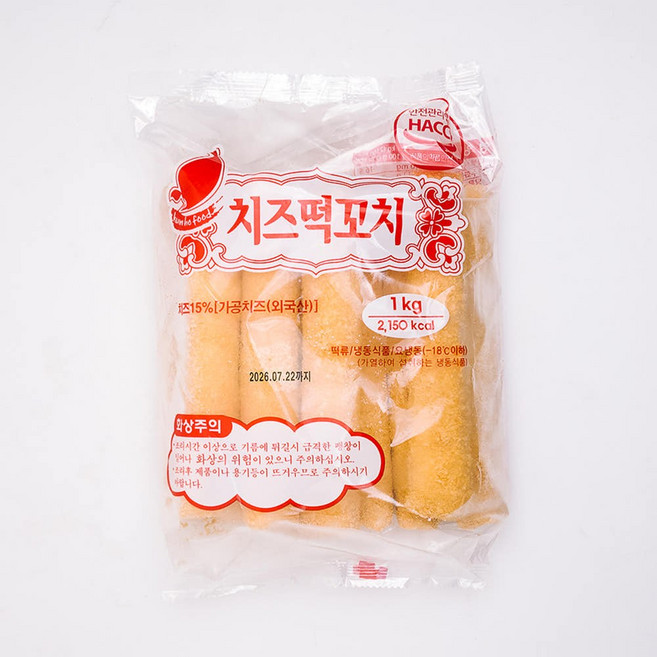 금호 치즈 떡꼬치 냉동 1kg, 1개