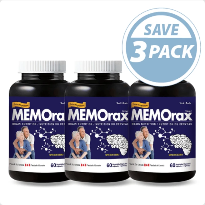 Memorax 500 mg 60 Vcaps - 3 PACK 메모렉스 60정 기억력증진 뉴트리돔 메모렉스 60정 캐나다에서 직배송, 1세트, 180정 - 쿠팡