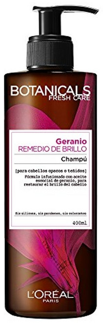 유럽 로레알 파리 보태니컬 샤인 짙은 모발 또는 착색 모발용 샴푸 - 샤인 헤어케어, 1개, 400ml