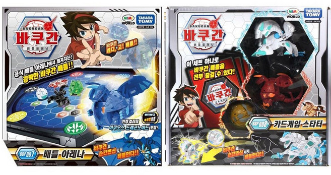 미미월드 바쿠간 BBP 007 배틀아레나 로봇장난감+BBP 036 카드게임 스타터vol 2, 1개