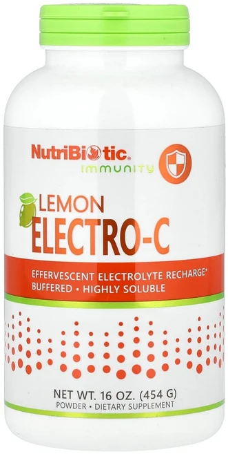 뉴트리바이오틱 Immunity 레몬 일렉트로 C 파우더 454g(16oz), NBC00556, 454g, 1개 - 쿠팡