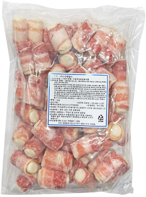 푸드올마켓_ 토담푸드 베이컨떡말이 1kg /냉동, 1개
