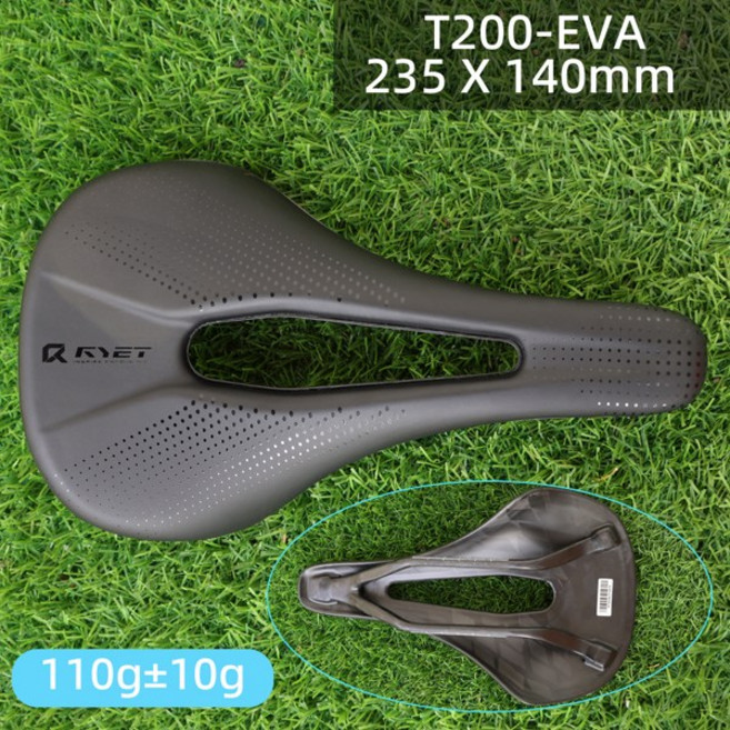 RYET 자전거 탄소 안장 3D 프린팅 안장 140143mm 7x9 라운드 레일 SuperLight 도로 MTB 레이싱 자전거 좌석 쿠션 부품, [04] T200-EVA  Caddle, 1개