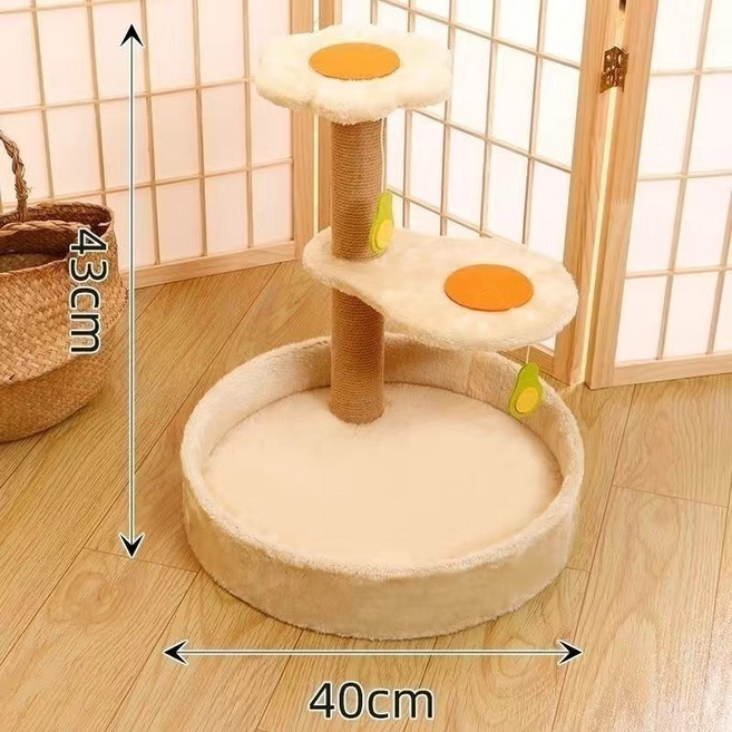 펫보너스 심플한 미니 스크래쳐 캣타워 다양한 스타일, E, 1개