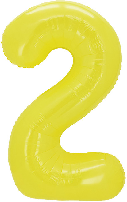 이벤트홀릭 초대형 숫자풍선 40인치 100cm, 1개, 옐로우 2