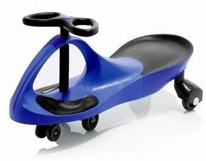 어린이 스윙카 붕붕카 키즈 핸들카 저소음 LED불빛 바퀴 실내및 실외 유아용품 어린이 마스크 50매 증정, 파랑색, 1개