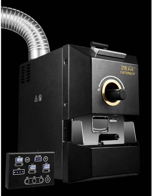 喜奈而 CATERJOY 黑武士咖啡烘豆機 Skywalker天行者 110V/220V 自動手動雙模式 9條烘焙曲線, 110v標準配備付煙管
