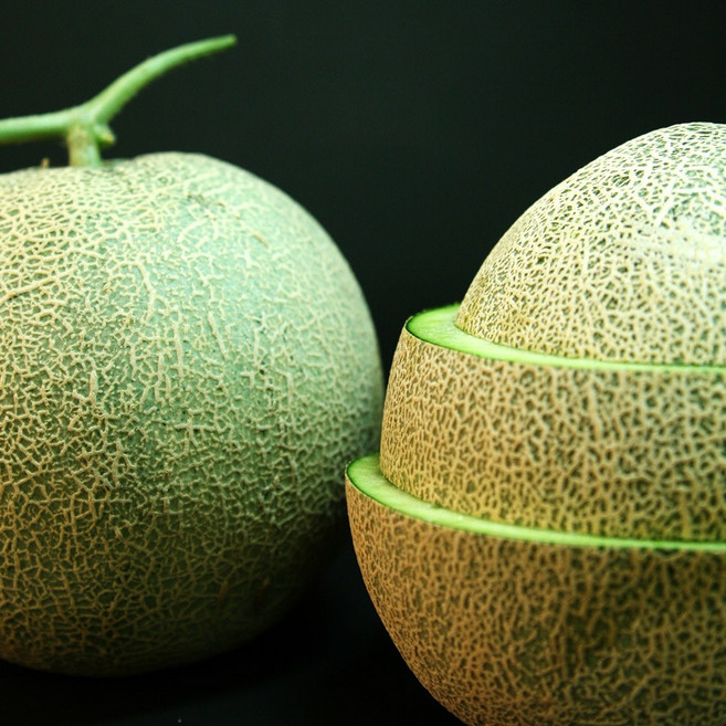 원시인농산 머스크메론 고당도 메론 (중량별 선택), 1박스, 6kg(4~6수 중소과)