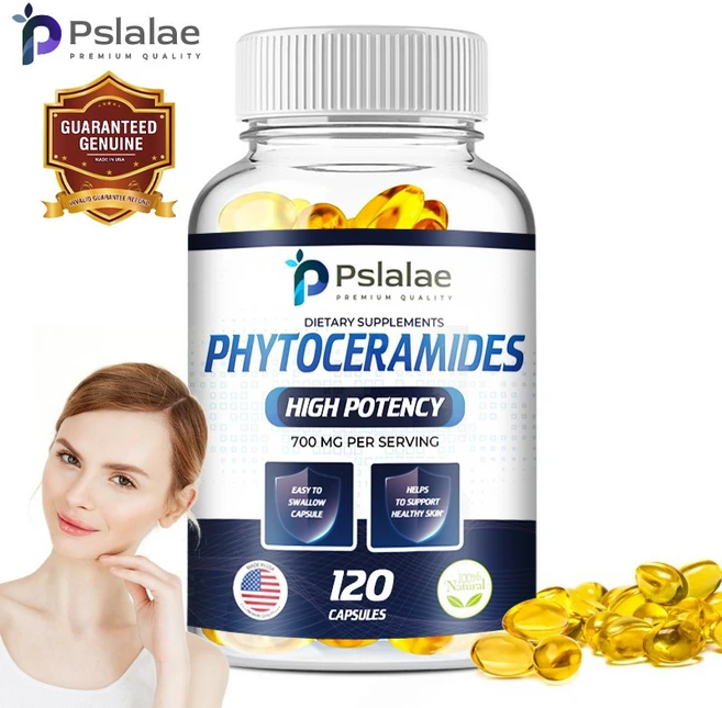 피토세라마이드 700mg 천연 성분 밀 무첨가 식물성 - 피토세라마이드 보충제 - 피부 보습 손상 복구 활력 부여, 1개, 60정 - 쿠팡