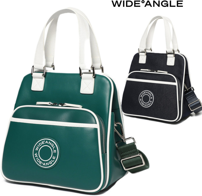 와이드앵글 여성 골프용품 손가방 파우치백 미니 스퀘어 토드백 WWP24B08, 네이비