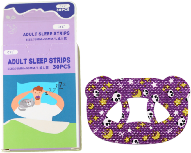 MAILE 숨 잘 쉬는 수면 구강호흡 교정 테이프 코골이 입벌림 방지 팬드 30p, 1개